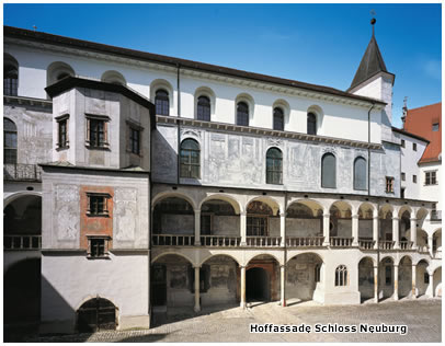 Hoffassade Schloss Neuburg